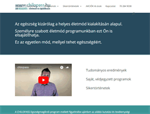 Tablet Screenshot of chilopass.hu